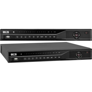 IP 8 канальний відеореєстратор BCS-L-NVR0802-A-4KE(2) з роздільною здатністю до 16Mpx