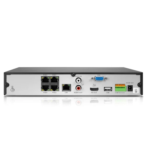 Мережевий IP відеореєстратор 9-канальний KEEYO LV-V-NVR-9CH-4P 4x PoE
