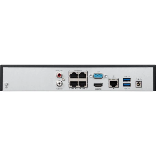 Мережевий IP-реєстратор BCS-P-NVR0401-4K-4P(3), 4-канальний, 8Mpx, BCS Point 