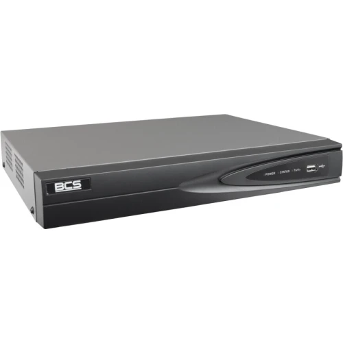 BCS-V-NVR1601-A-4KE(2) 16-канальний, 1 диск, 8 Мп IP-реєстратор.