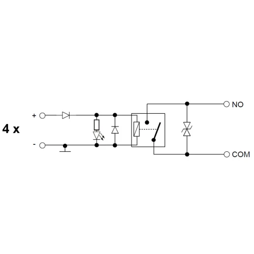 Модуль реле короткого замикання PK4-24-ZD