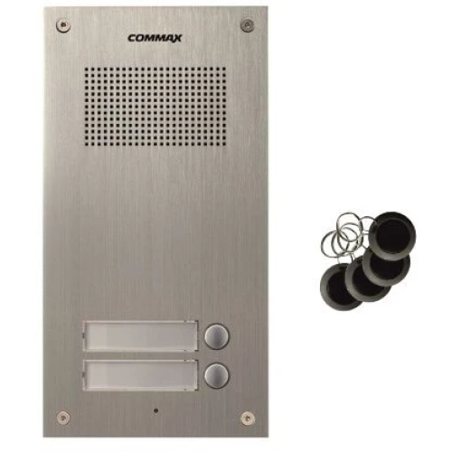 Дверна станція на двох користувачів зі зчитувачем RFID Commax DR-2UM/RFID