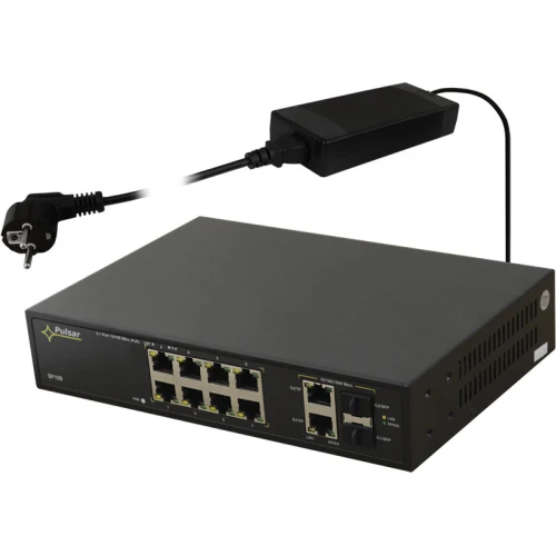 10-портовий комутатор SF108 на 8 IP-камер