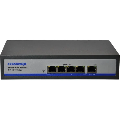 Комутатор 5-портовий CIOT-H4L2 COMMAX IP 4 POE 1 UPLINK