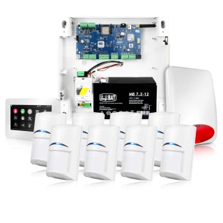 Система сигналізації NeoGSM-IP, Біла, 8x датчик, Повідомлення GSM, Wifi