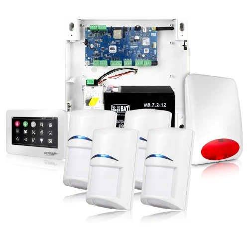 Система сигналізації NeoGSM-IP, Біла, 4x датчик, Повідомлення GSM, Wifi