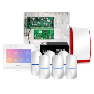 Система сигналізації Satel Integra 32, Біла, 6x датчик, Мобільний додаток, Повідомлення