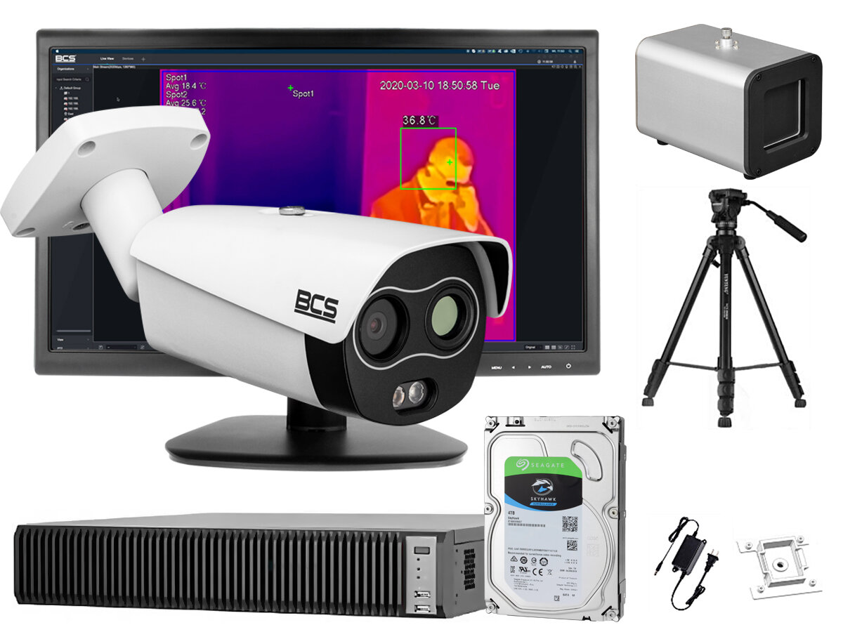 System pomiaru temperatury ludzkiego ciała моніторing termowizyjny BCS