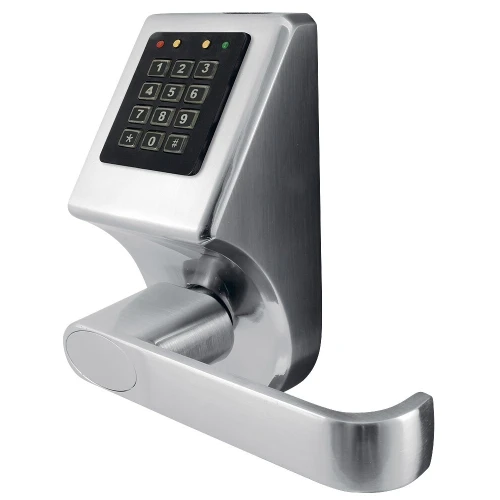 EURA ELH-70B9 SILVER табличка контролю доступу зі зчитувачем RFID і клавіатурою, універсальна відстань між гвинтами
