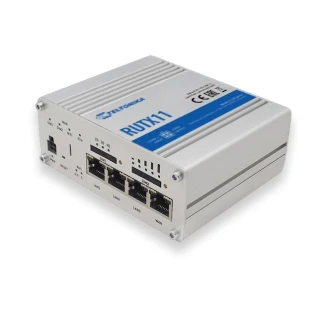Teltonika RUTX11 | Професійний промисловий 4G LTE маршрутизатор | Cat 6, Dual Sim, 1x Gigabit WAN, 3x Gigabit LAN, WiFi 802.11 AC