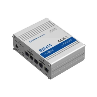 Teltonika RUTX14 | Професійний промисловий 4G LTE маршрутизатор | Cat 12, Dual Sim, 1x Gigabit WAN, 4x Gigabit LAN, WiFi 802.11 AC Wave 2