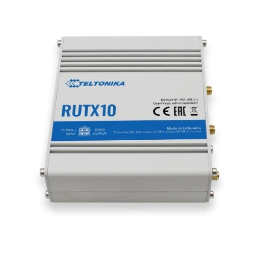 Teltonika RUTX10 | Бездротовий маршрутизатор | Wave 2 802.11ac, 867 Мбіт/с, 4x RJ45 1 Гбіт/с