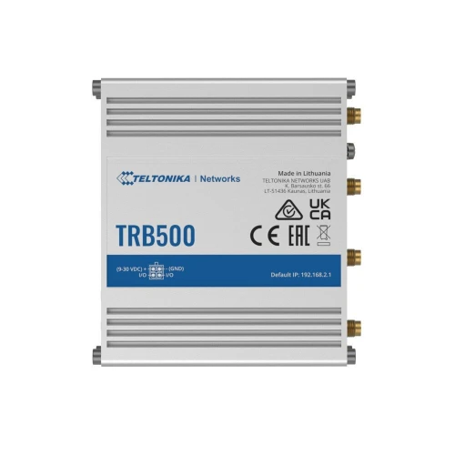 Teltonika TRB500 | Шлюз, 5G шлюз | SA &amp; NSA, 1x RJ45 1000 Мбіт/с, 1x mini SIM