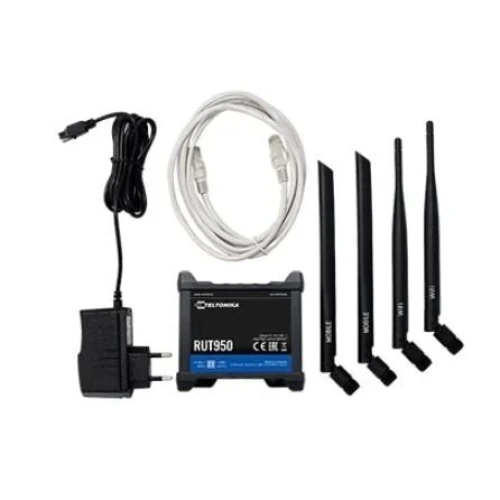 Teltonika RUT950 | 4G LTE маршрутизатор | Глобальна версія, Cat.4, WiFi, Dual Sim, 1x WAN, 3X LAN, RUT950 V022C0