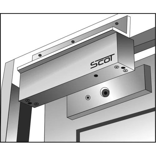 L-подібний монтажний кронштейн для дверей, що відкриваються назовні Scot BK-1200BL