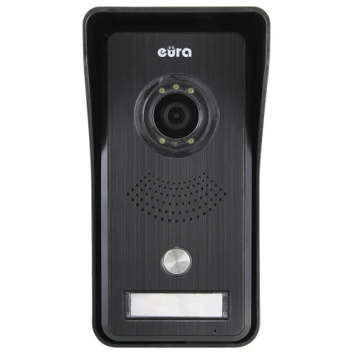 Відеодомофон EURA VDP-42A3 GAMMA Plus, TUYA, чорний, Wifi, 2 входи, зчитувач
