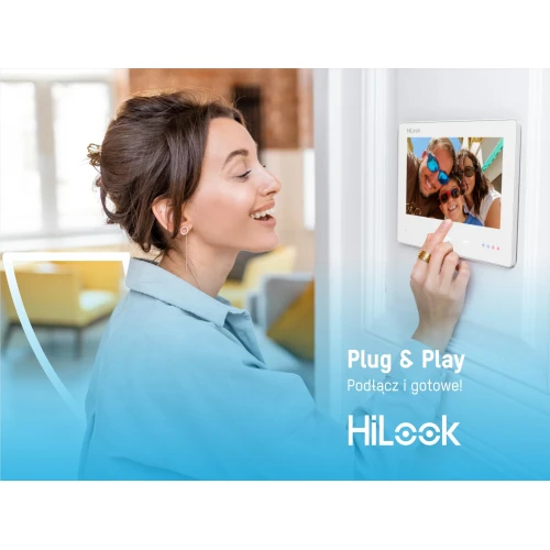Відеодомофон HD-VIS-02-K, 2-жильний, IP, WiFi, додаток HiLook від Hikvision