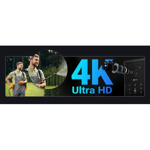 Відеодомофон WiFi EZVIZ HP7 PRO 4K, Розпізнавання обличчя, Віддалене відкривання, Виявлення руху