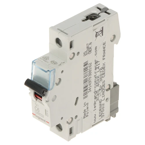 Автоматичний вимикач максимального струму LE-403430 однофазний 6А ТИП C LEGRAND
