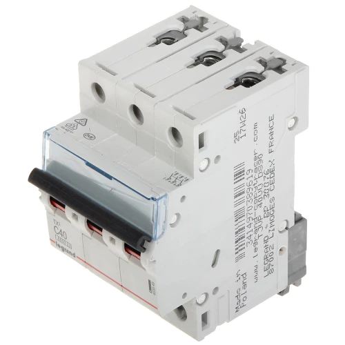 Автоматичний вимикач максимального струму LE-403549 трифазний 40a тип c
