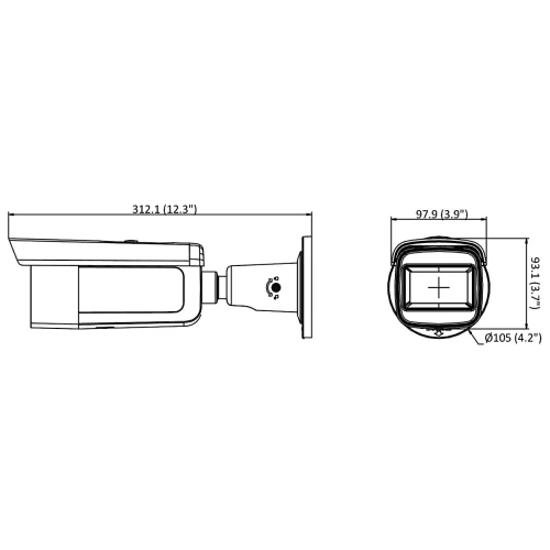 Вандалозахищена IP-камера DS-2CD2643G2-IZS (2.8-12мм) Hikvision