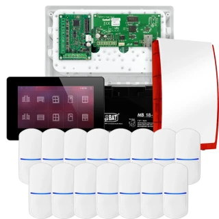 Комплект сигналізації SATEL INTEGRA 32, 15x датчик PET, сирена, чорний маніпулятор INT-TSH2-B
