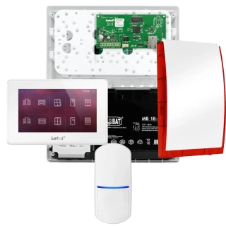 Комплект сигналізації SATEL INTEGRA 32, 1x датчик, сирена, білий маніпулятор INT-TSH2-W