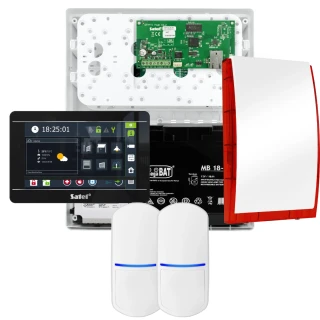Комплект сигналізації SATEL INTEGRA 32, 2x датчик, сирена, чорний маніпулятор INT-TSI-B