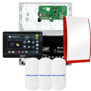 Комплект сигналізації SATEL INTEGRA 32, 3x датчик PET, сирена, чорний маніпулятор INT-TSI-B