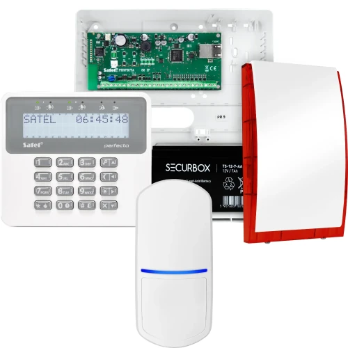 Комплект сигналізації SATEL PERFECTA 32 IP, 1x датчик PET, сирена, клавіатура