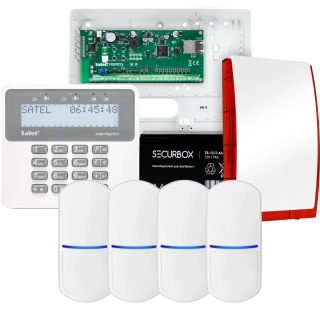 Комплект сигналізації SATEL PERFECTA 32 IP, 4x датчик PET, сирена, клавіатура