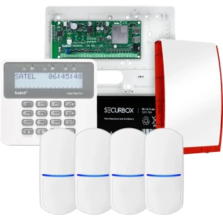 Комплект сигналізації SATEL PERFECTA 32-WRL LTE, 4x датчик, сирена, маніпулятор