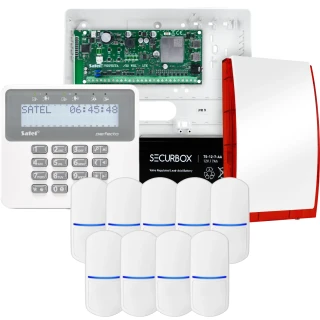 Комплект сигналізації SATEL PERFECTA 32-WRL LTE, 9x датчик, сирена, клавіатура