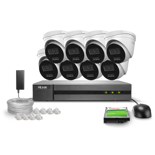 Набір для моніторингу 8x IPCAM-T2-30DL FullHD Dual-Light 30m HiLook від Hikvision