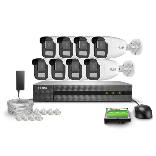 Набір для моніторингу 8x IPCAM-B2-50DL FullHD Dual-Light 50m HiLook від Hikvision