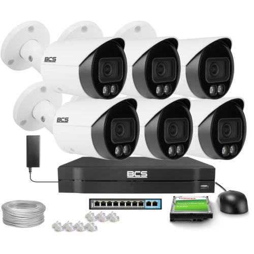 IP-камера трубчаста 4Mpx BCS-L-TIP14FCR3L3-Ai1, NightColor