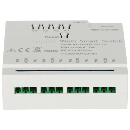 Inteligentny przełącznik ATLO-SW4C-TUYA Wi-Fi, Tuya Smart