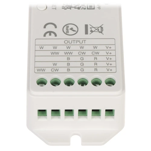 Світлодіодний контролер освітлення LED-RGBW-WC/WIFI Wi-Fi, 2.4 ГГц, RGBCCT (RGBWW) 12... 24V DC MiBOXER / Mi-Light