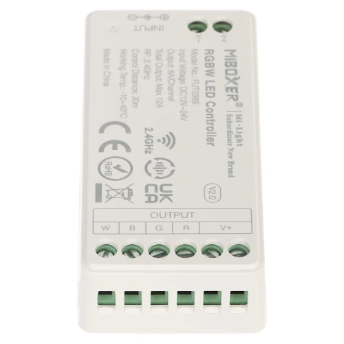 Світлодіодний контролер освітлення LED-RGBW-WC/RF2 2.4 ГГц, RGBW 12